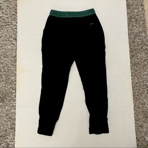 Black/Green joggers